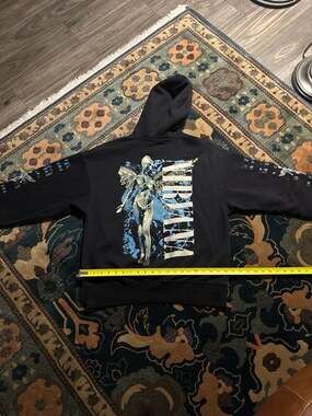 H&M Nirvana In Utero Oversized Graphic Hoodie